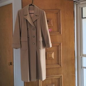 Vintage tan wool coat